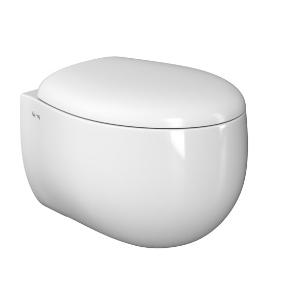 VITRA Подвесной унитаз Memoria 5885B403-0101 безободковый Rim-ex белый санитарный фарфор антибактериальное покрытие Hygiene + Clean 5885B403-0101