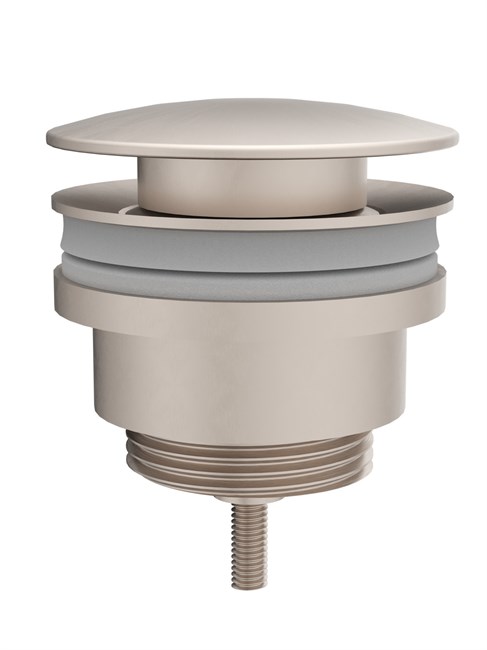 VITRA Донный клапан A4514934 нажимной для раковины с переливом брашированный никель A4514934