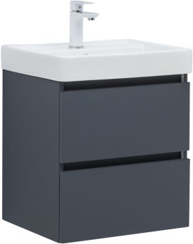 AQUANET Тумба с раковиной Вега 2.0 50 маренго AQUANET-367325