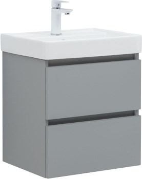 AQUANET Тумба с раковиной Вега 2.0 50 мисти грин AQUANET-367326