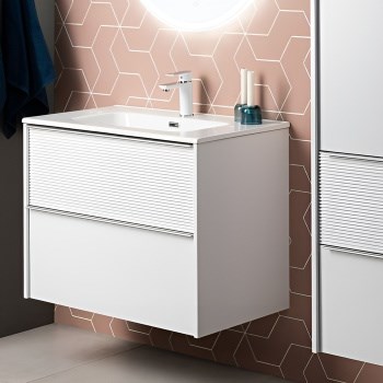 AQUANET Тумба с раковиной Вита 60 цв. белый матовый AQUANET-339160