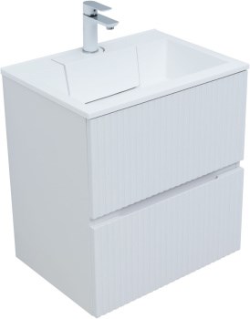 AQUANET Тумба с раковиной Джейн 60 цв.белый матовый (раковина Фортуна) AQUANET-332531