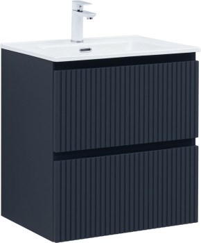 AQUANET Тумба с раковиной Джейн 60 цв.маренго (раковина Flat) AQUANET-332541