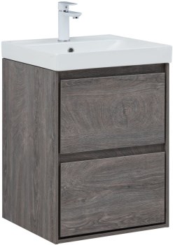 AQUANET Тумба с раковиной Милан (Flash) 50 цв. дуб рошелье AQUANET-340322