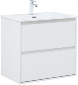 AQUANET Тумба с раковиной Милан (Flash) 70 цв. белый глянец AQUANET-340319