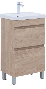 AQUANET Тумба с раковиной Нота New 50 дуб светлый AQUANET-345795