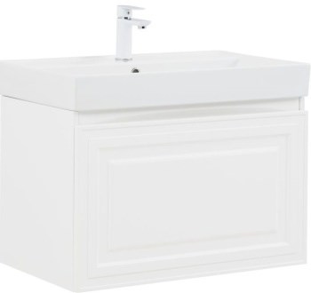AQUANET Тумба под раковину Агата 75 белый сатин AQUANET-345481