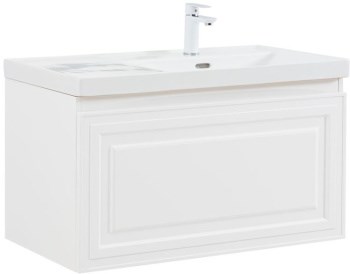 AQUANET Тумба под раковину Агата 90 белый сатин AQUANET-345482