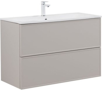 AQUANET Тумба под раковину Арт 100 бежевый AQUANET-343969