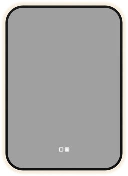 AQUANET Зеркало Контур 500х700 LED TX антипар, черный AQUANET-367660