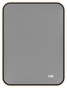 AQUANET Зеркало Контур 600х800 LED TX антипар, черный AQUANET-367661