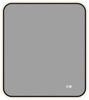 AQUANET Зеркало Контур 800х700 LED TX антипар, черный AQUANET-367662