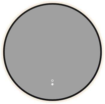 AQUANET Зеркало Контур D 600 LED TX антипар, черный AQUANET-367664