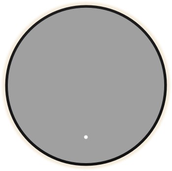 AQUANET Зеркало Контур D 600 LED TX черный AQUANET-367652