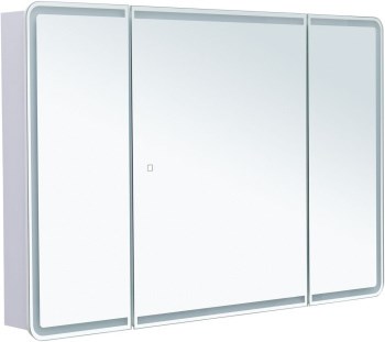 AQUANET Зеркальный шкаф Оптима 120 с LED подсветкой AQUANET-341429