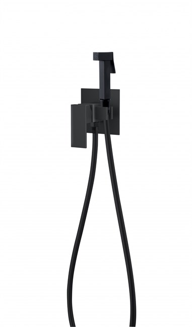 DK Смеситель для душа Bayern.Liszt DA1514505 с гигиеническим душем встраиваемый черный DA1514505