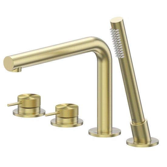 ABBER Смеситель Emotion 316 AF8813BG на борт ванны, брашированное светлое золото AF8813BG