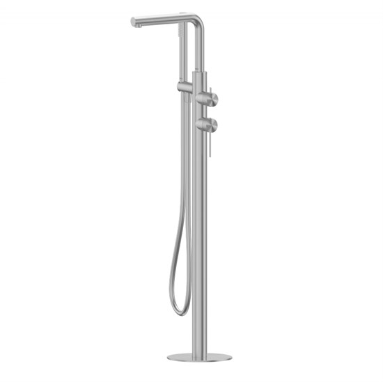 ABBER Смеситель Emotion 316 AF8815BST напольный для ванны, брашированная сталь AF8815BST