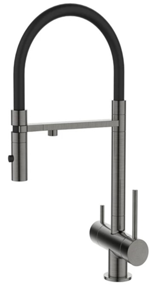 DK Смеситель для кухонной мойки с фильтром графит (DA1462506Grey) DA1462506Grey