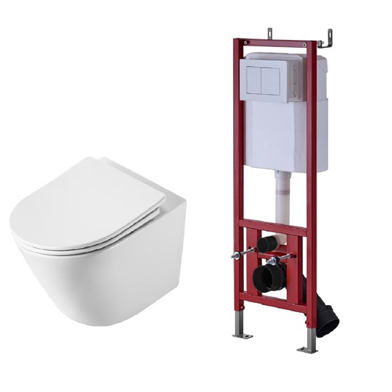 DK Комплект унитаз DT1476516, инсталляция с клавишей DI8640116 (DS1471603) DS1471603