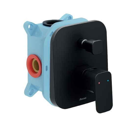 RAVAK Смеситель настенный с переключателем TD F 065.20 для R-box черный X070158