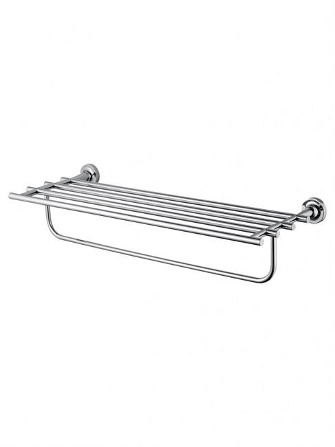 WONZON & WOGHAND Полотенцедержатель с полкой SIMPLE, Хром (WW-6581) WW-6581