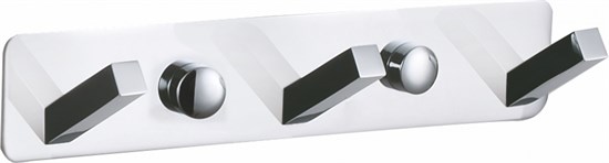 WONZON & WOGHAND Вешалка с 3 крючками для ванной , Хром (WW-9385-3) WW-9385-3