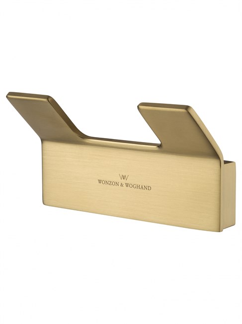 WONZON & WOGHAND Двойной крючок для ванной LOTTE, Брашированное золото (WW-8325-BG) WW-8325-BG