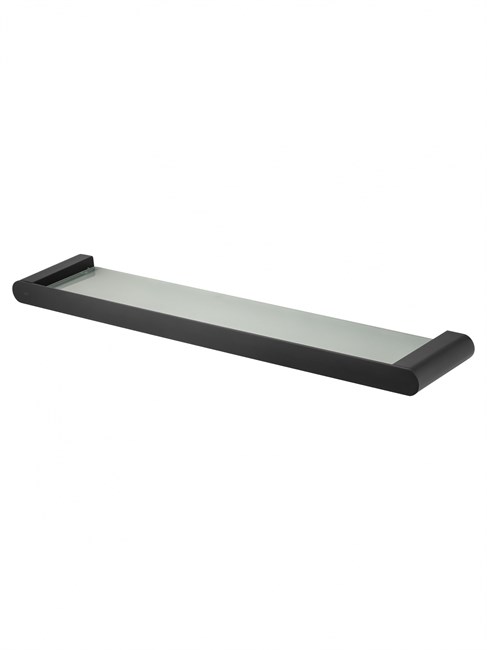 WONZON & WOGHAND Стеклянная полка для ванной CARBON, Черный (WW-7727) WW-7727