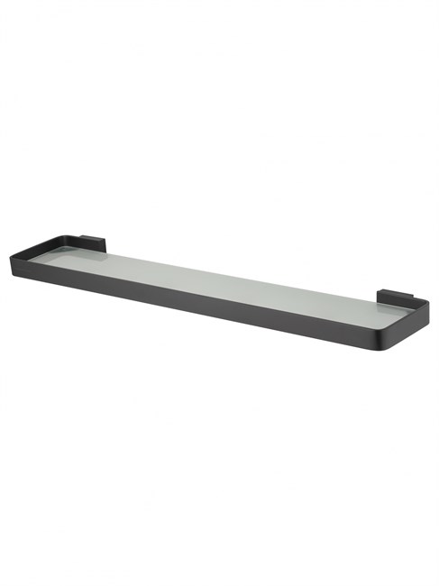 WONZON & WOGHAND Стеклянная полка для ванной LOTTE, Черный матовый (WW-8327A-MB) WW-8327A-MB