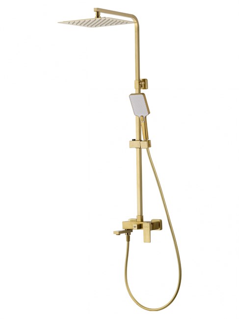 WONZON & WOGHAND Душевая система CUBE 2.0, Брашированное золото (WW-88047068-BG) WW-88047068-BG