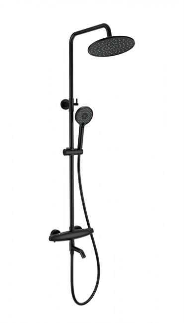 WONZON & WOGHAND Душевая система с термостатом CAPSULE, Черный матовый (WW-B3031-A3-MB) WW-B3031-A3-MB