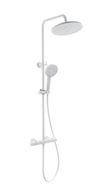 WONZON & WOGHAND Душевая система с термостатом INN 1, Белый матовый (WW-B3013-T1-MW) WW-B3013-T1-MW