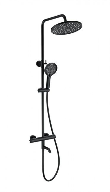 WONZON & WOGHAND Душевая система с термостатом INN 3, Черный матовый (WW-B3065-T1-MB) WW-B3065-T1-MB
