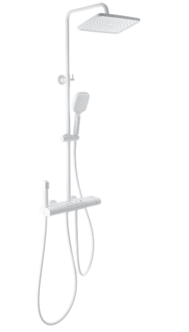 WONZON & WOGHAND Душевая система с термостатом MUSE Legato, Белый матовый (WW-B4129-MW) WW-B4129-MW