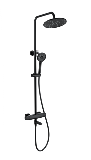 WONZON & WOGHAND Душевая система с термостатом NEO, Черный матовый (WW-B3035-A3-MB) WW-B3035-A3-MB