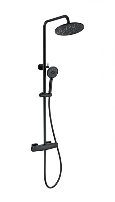 WONZON & WOGHAND Душевая система с термостатом NEO, Черный матовый (WW-B3035-A-MB) WW-B3035-A-MB