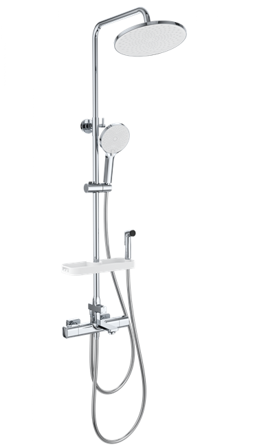 WONZON & WOGHAND Душевая система с термостатом SOLID, Хром (WW-C3011-A1-CR) WW-C3011-A1-CR