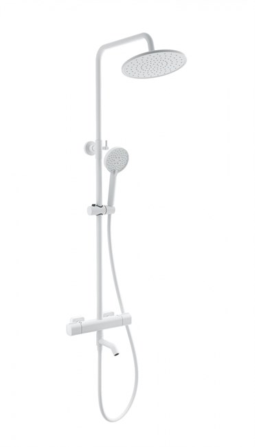 WONZON & WOGHAND Душевая система с термостатом STAY 1, Белый матовый (WW-B3051-A1-MW) WW-B3051-A1-MW