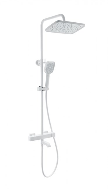 WONZON & WOGHAND Душевая система с термостатом STAY 2, Белый матовый (WW-B3016-T1-MW) WW-B3016-T1-MW