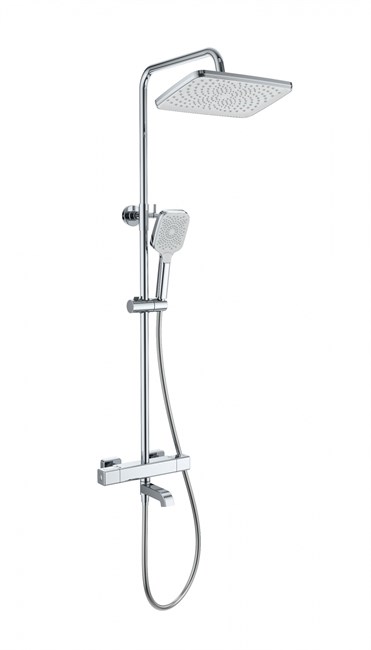 WONZON & WOGHAND Душевая система с термостатом STAY 2, Хром (WW-B3016-T1-CR) WW-B3016-T1-CR