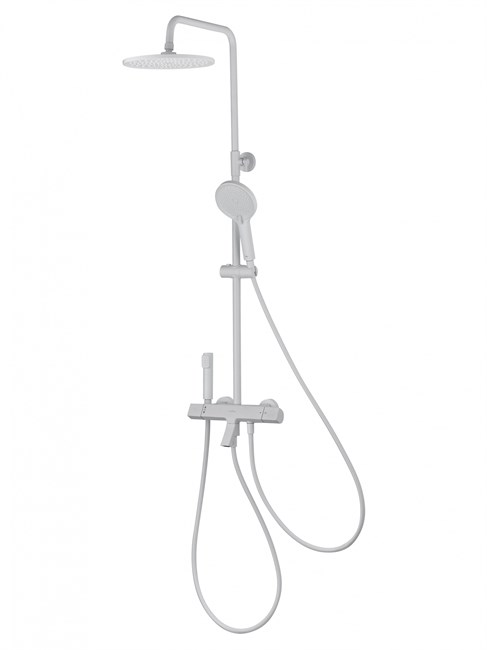 WONZON & WOGHAND Душевая система с термостатом The ONE, Белый матовый (WW-B3094-MW) WW-B3094-MW