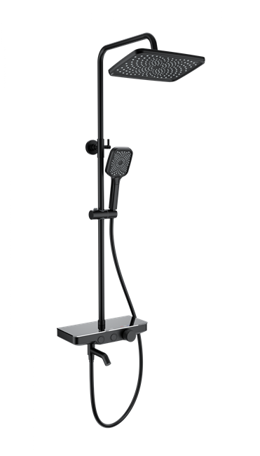 WONZON & WOGHAND Душевая система с термостатом , Черный матовый (WW-B3099-A-MB) WW-B3099-A-MB