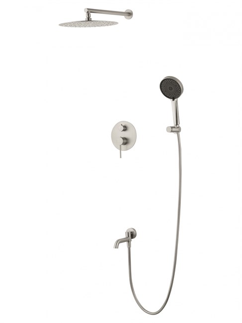 WONZON & WOGHAND Душевая система встраиваемая STICK, Брашированный никель (WW-88939017-BN) WW-88939017-BN