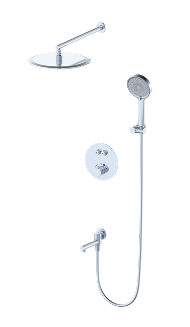 WONZON & WOGHAND Душевая система с термостатом встраиваемая STICK, Хром (WW-88929010-CR) WW-88929010-CR
