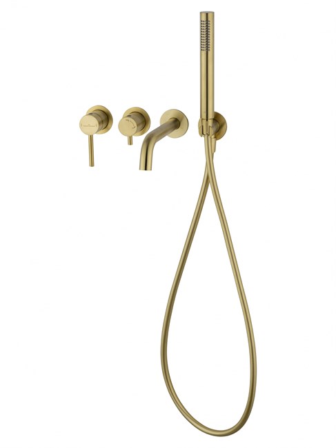 WONZON & WOGHAND Смеситель для ванны встраиваемый STICK, Брашированное золото (WW-889017-BG) WW-889017-BG