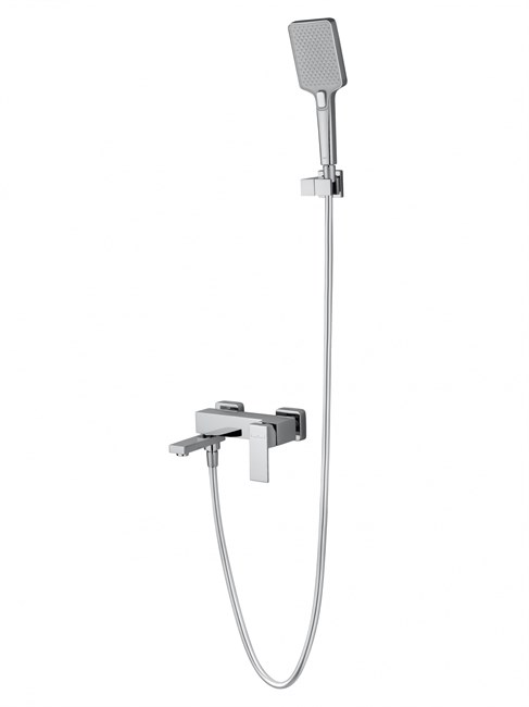 WONZON & WOGHAND Смеситель для ванны с душем CUBE, Хром (WW-88639016-CR) WW-88639016-CR