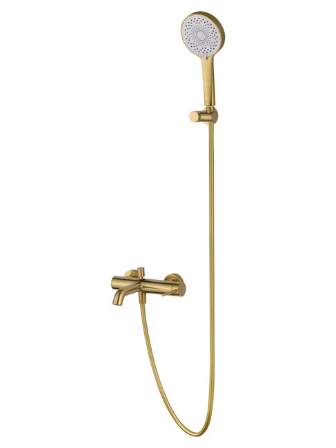 WONZON & WOGHAND Смеситель для ванны с душем STICK, Брашированное золото (WW-88639017-BG) WW-88639017-BG