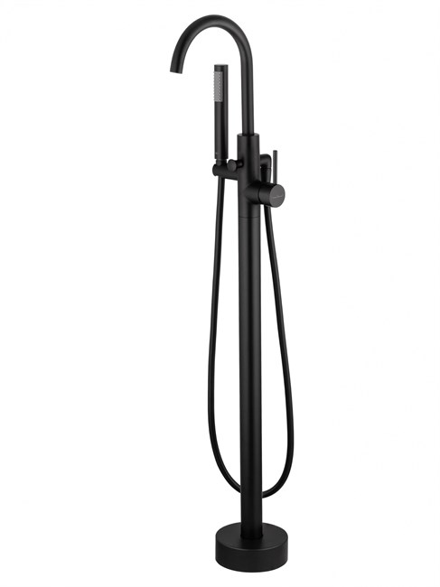 WONZON & WOGHAND Смеситель для ванны напольного монтажа STICK, Черный матовый (WW-88649017-MB) WW-88649017-MB