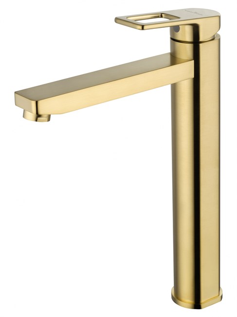 WONZON & WOGHAND Смеситель для раковины высокий FRAME, Брашированное золото (WW-88239010-BG) WW-88239010-BG